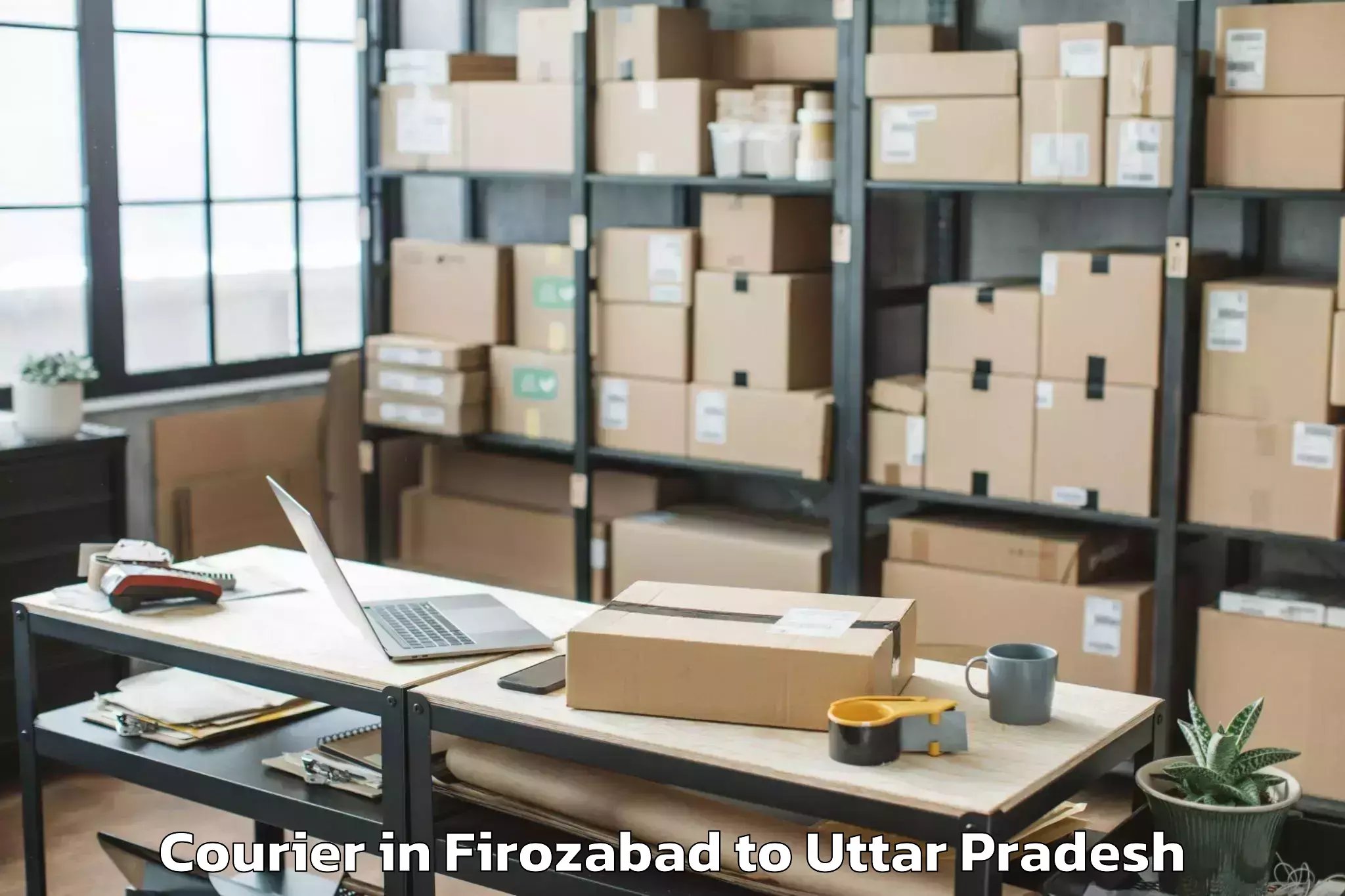 Trusted Firozabad to Mau Courier